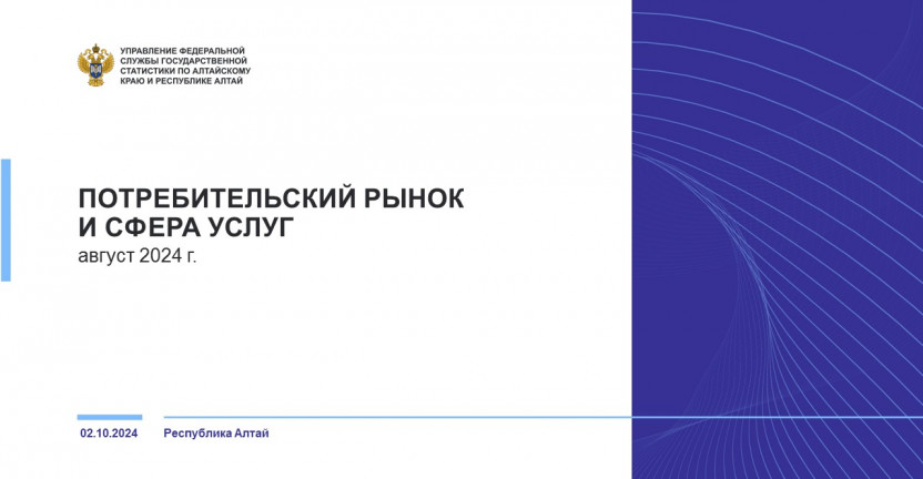 Потребительский рынок и сфера услуг Республики Алтай. Август 2024 года